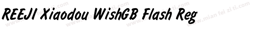 REEJI Xiaodou WishGB Flash Regular字体转换